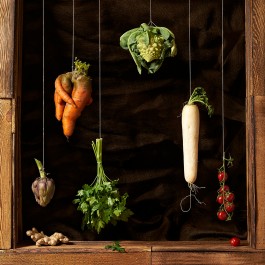 Stillleben von Bio-Gemüse von Anne Barth 