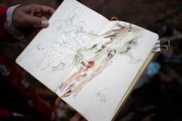 Performance, Zeichnung Ricarda Rommerscheid, Anne Barth